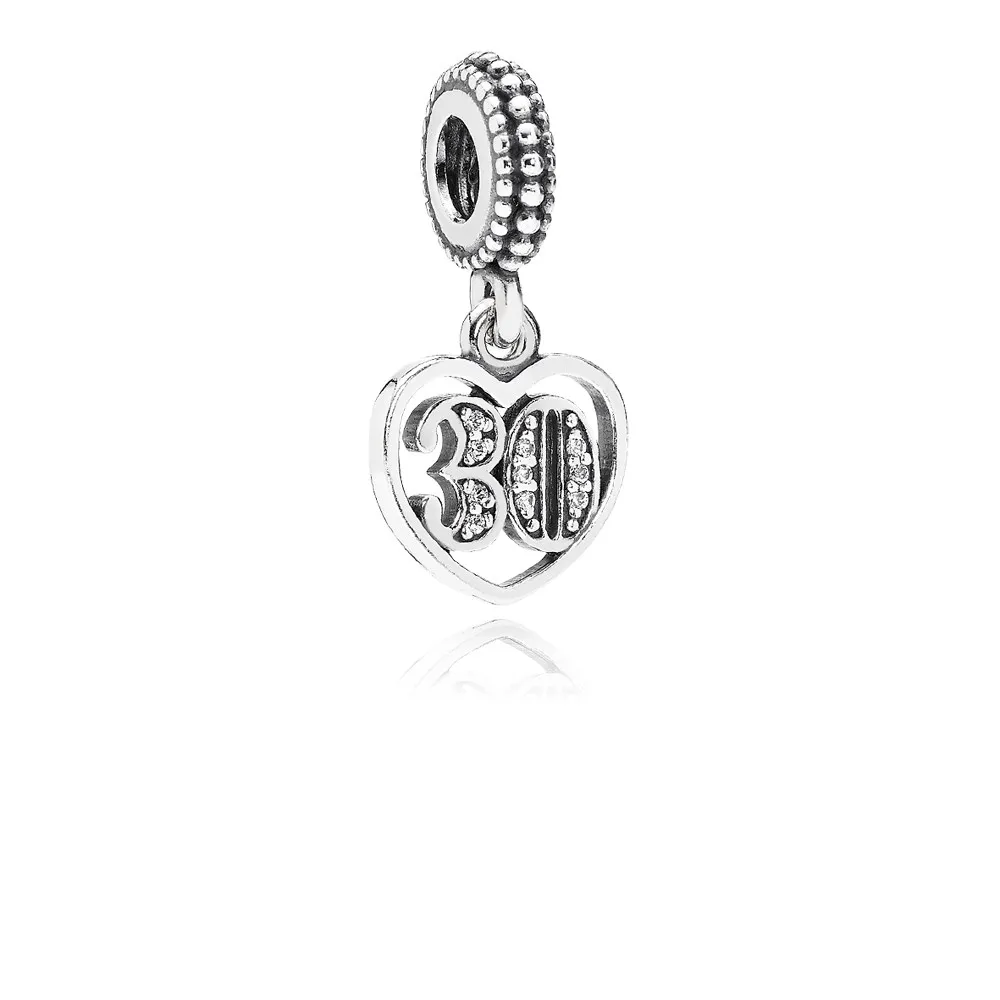 pandora 30 år med kjærlighet hengende charm 791287cz