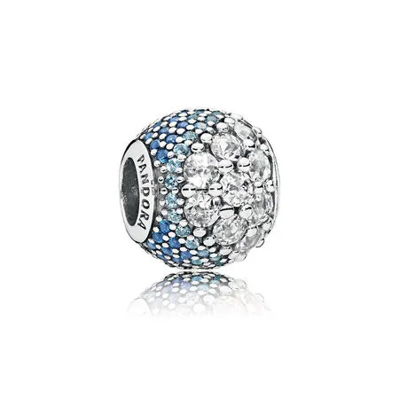 pandora blue enchanted pavé charm 797032nabmx