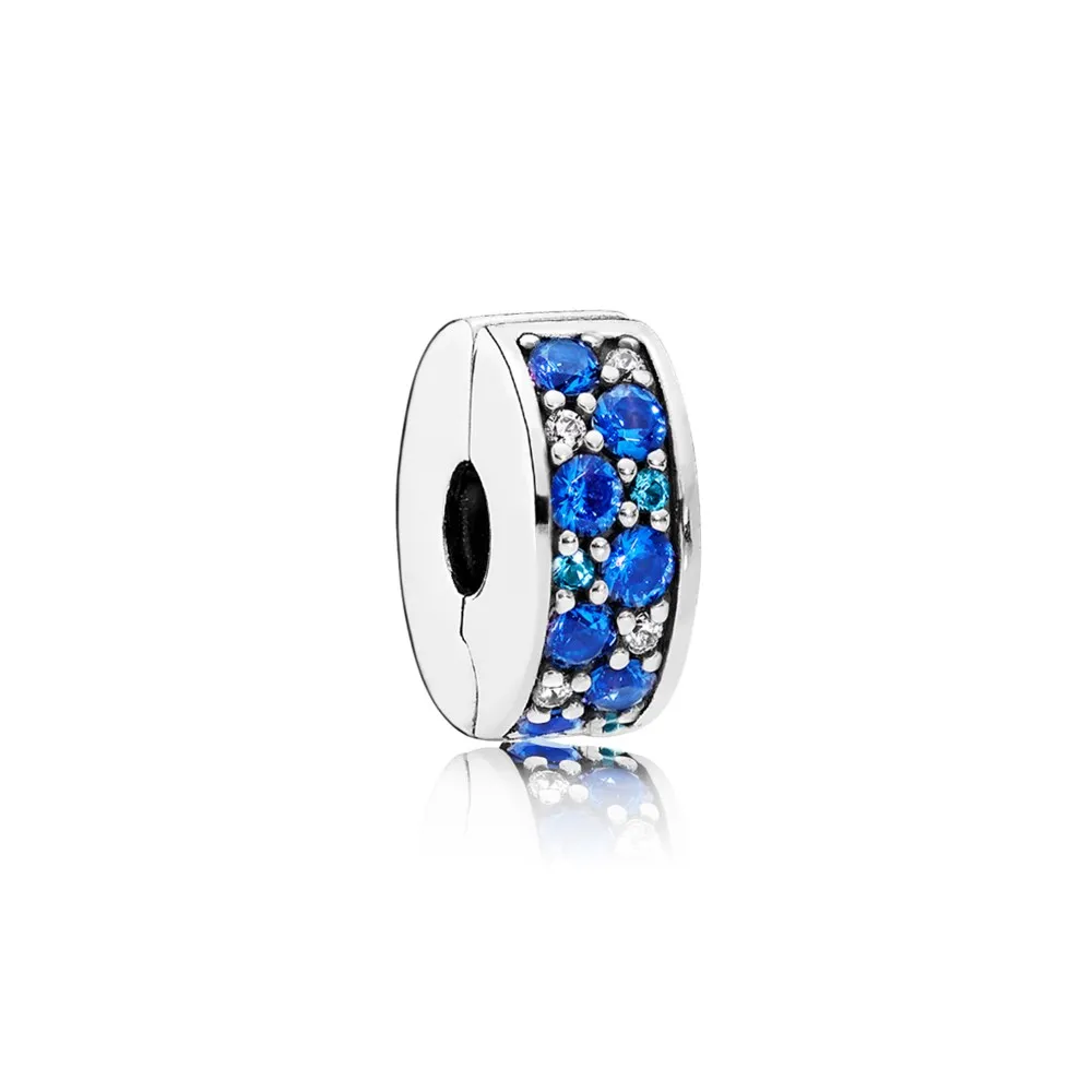 pandora blå pavé klemmecharm 791817nsbmx