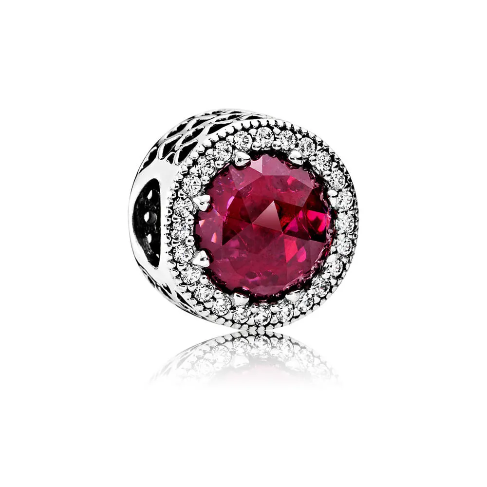 pandora cerise radiant hearts charm 791725ncc