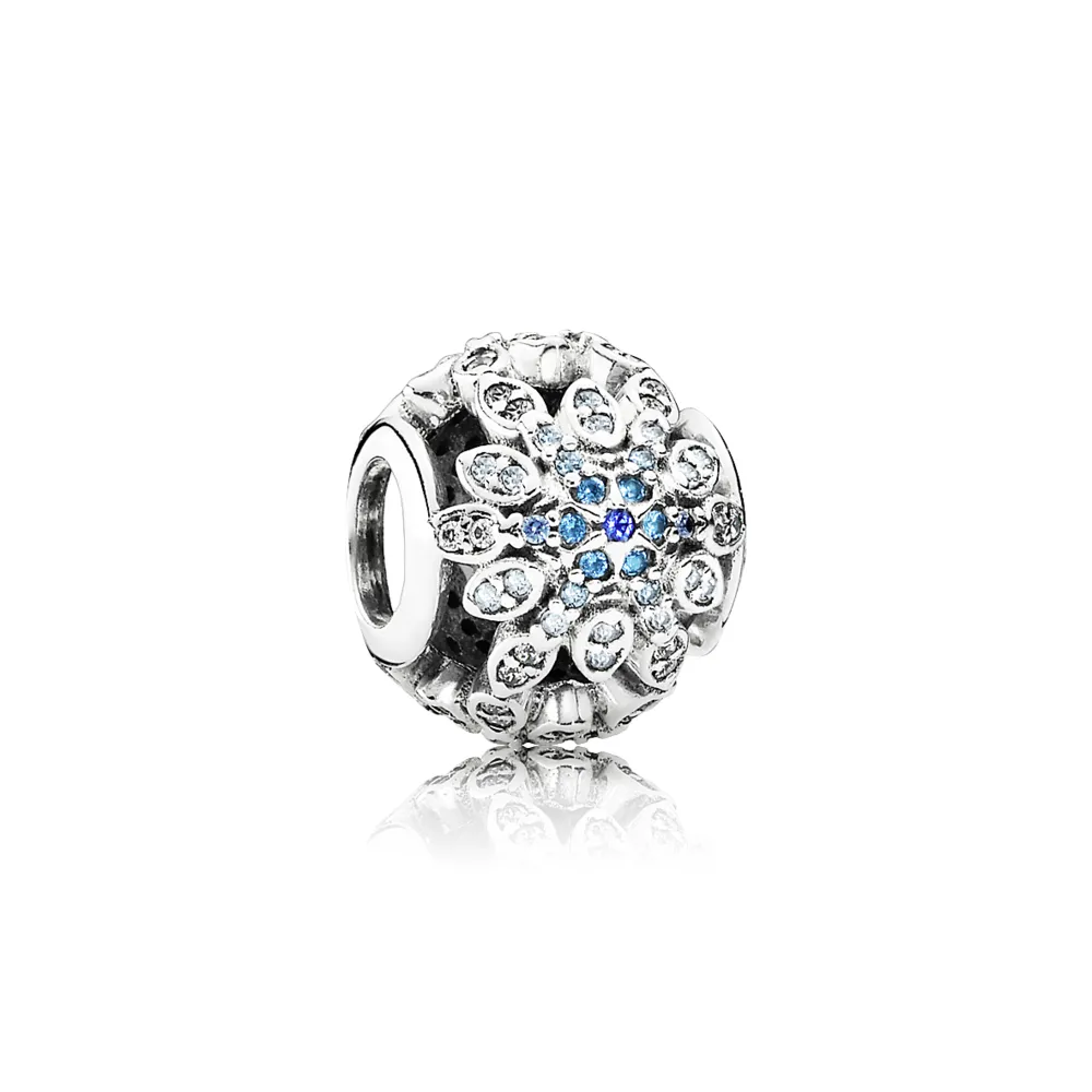 pandora crystallised snowflake charm 791760nblmx
