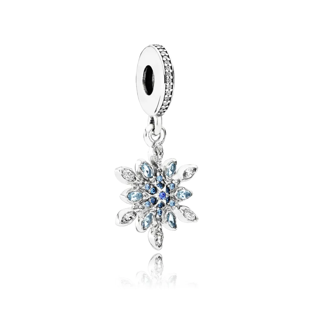 pandora crystallized snowflake anheng charm 791761nblmx