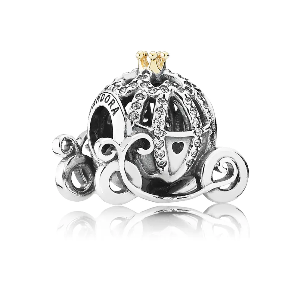 pandora disney cinderellas pumpkin coach charm 791573cz
