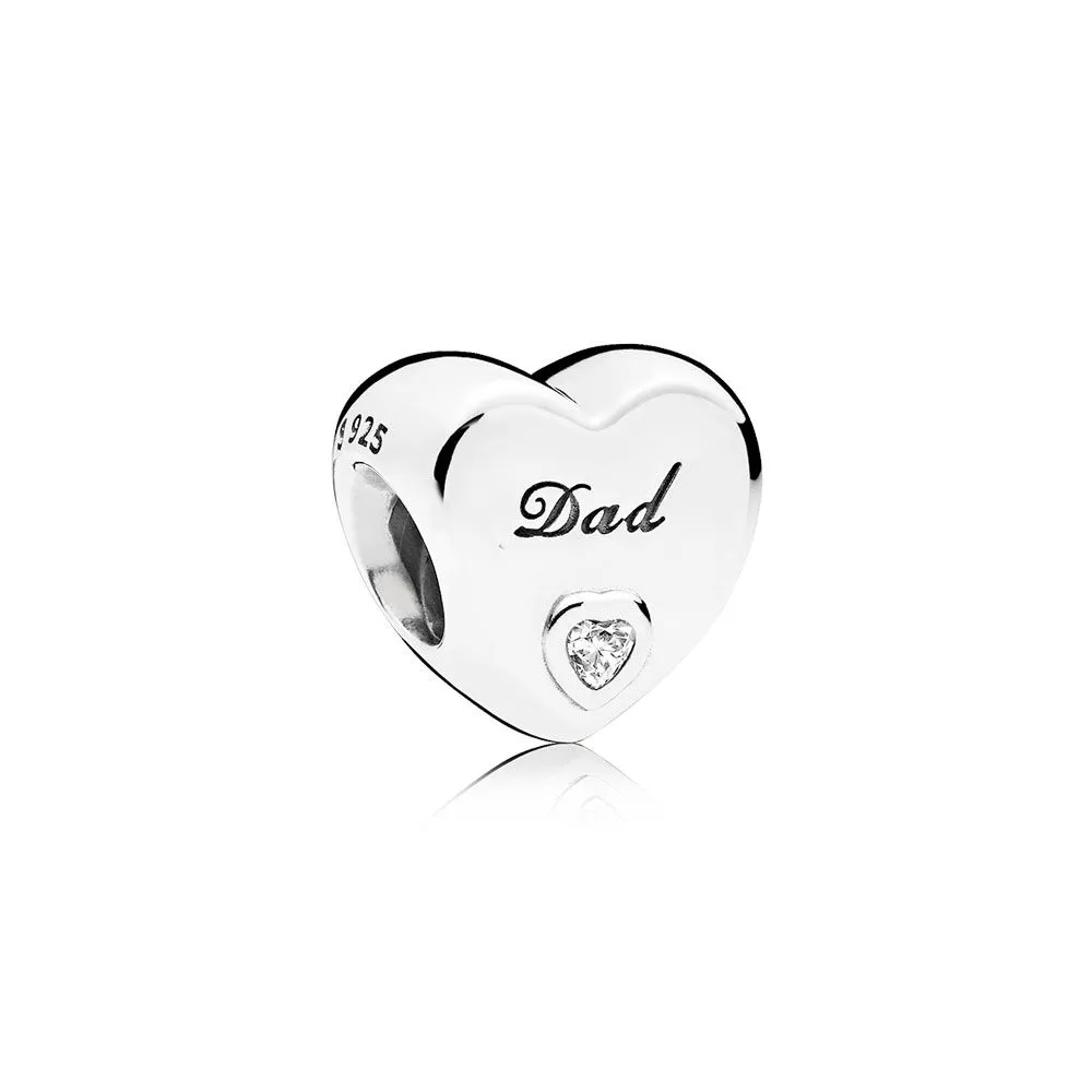 Pandora Far Hjerte Charm - 796458CZ