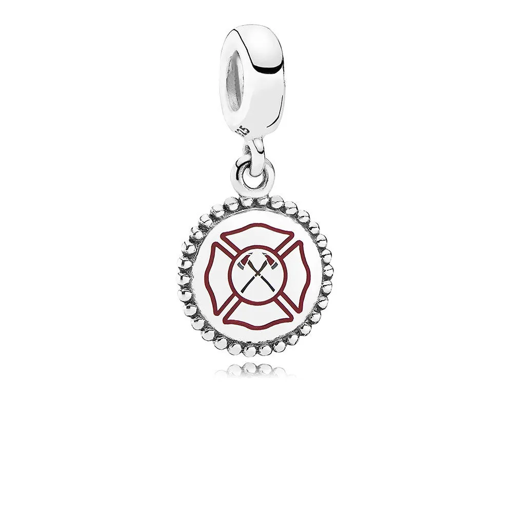 PANDORA Firefighter Dangle Charm, Blandet emalje - ENG791169_55