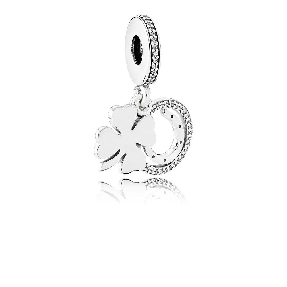 pandora firkløver hengende charm 792089cz