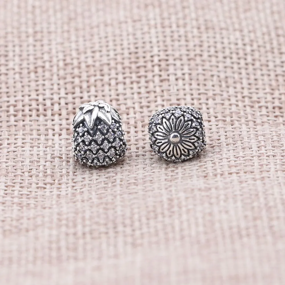 Pandora Glitrende ananas, charm - 791293CZ