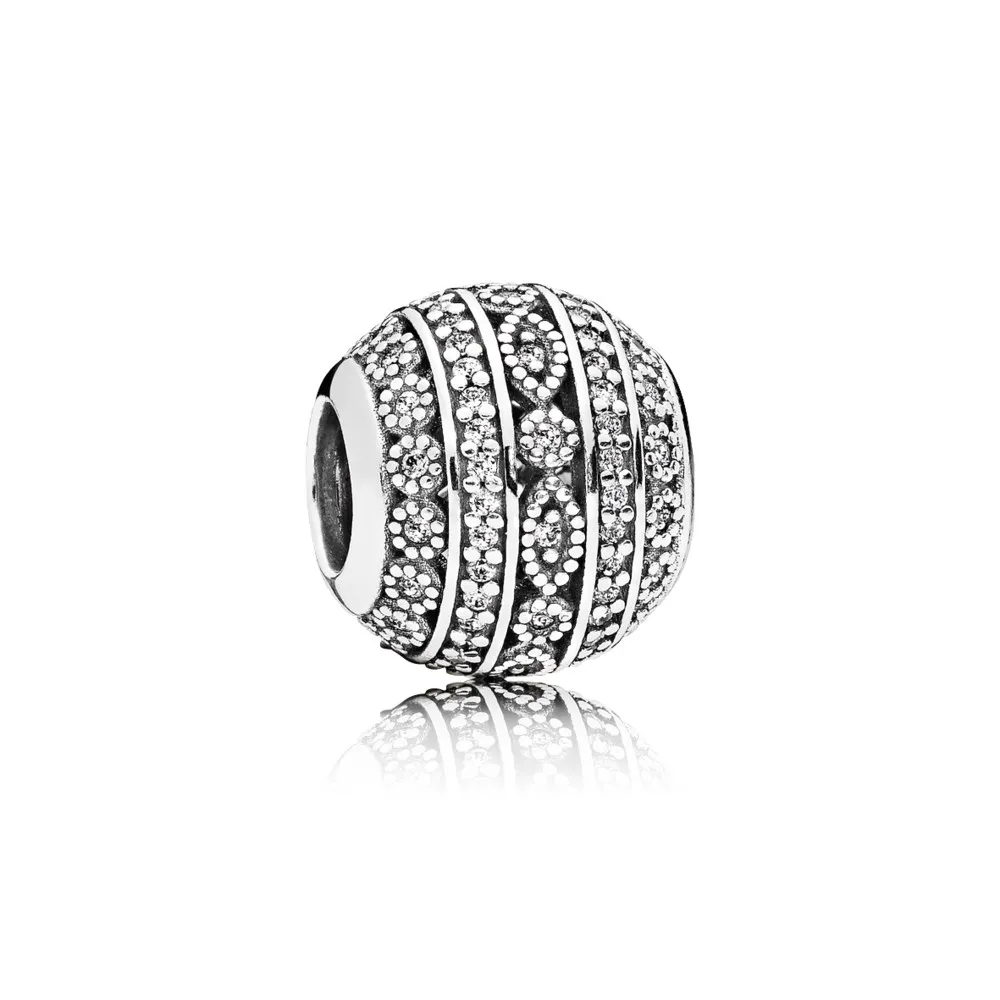PANDORA glitrende former Clear CZ Charm - 796243cz