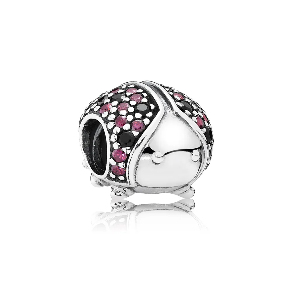 pandora glitrende marihøne charm 791484cfr