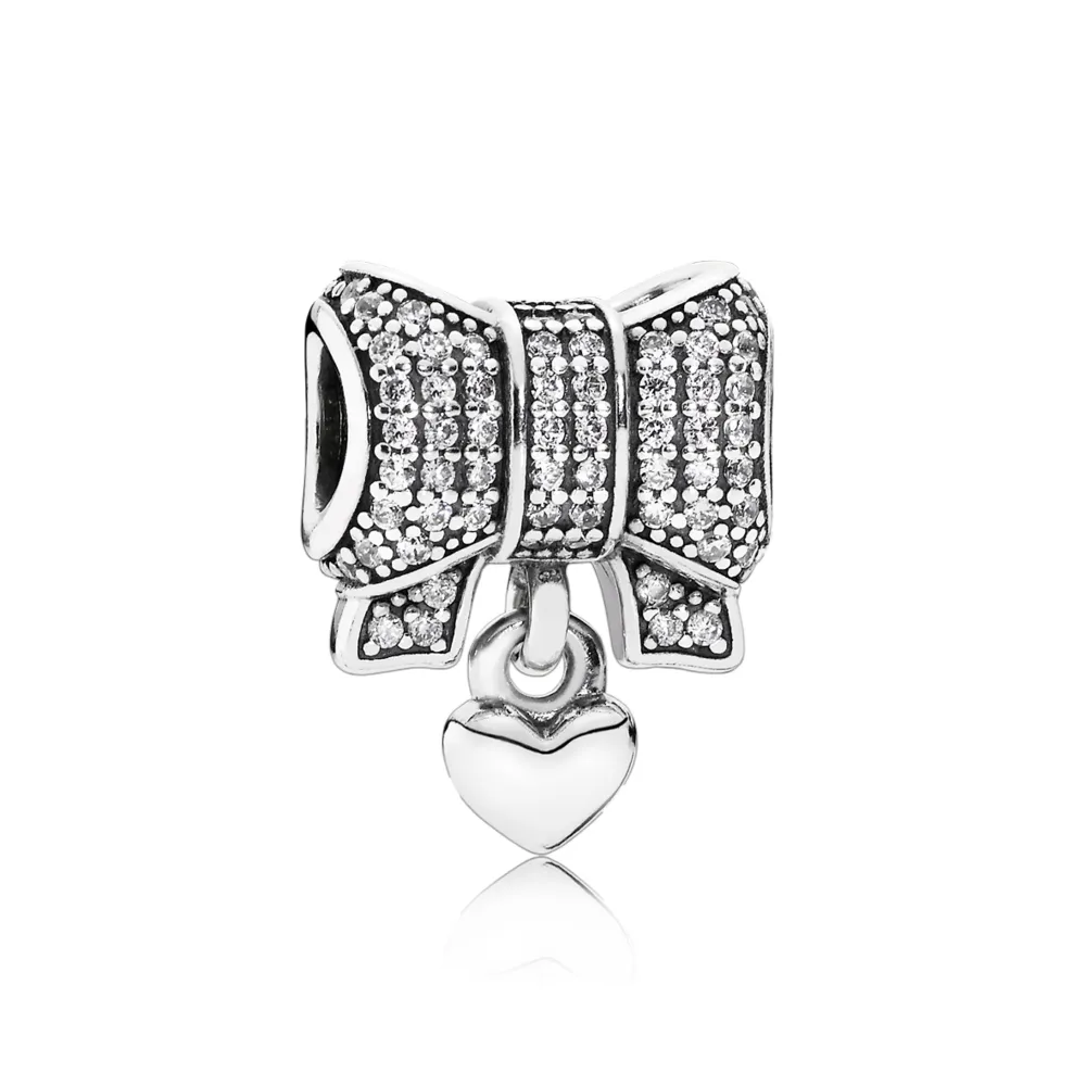 pandora heart bow charm 791776cz