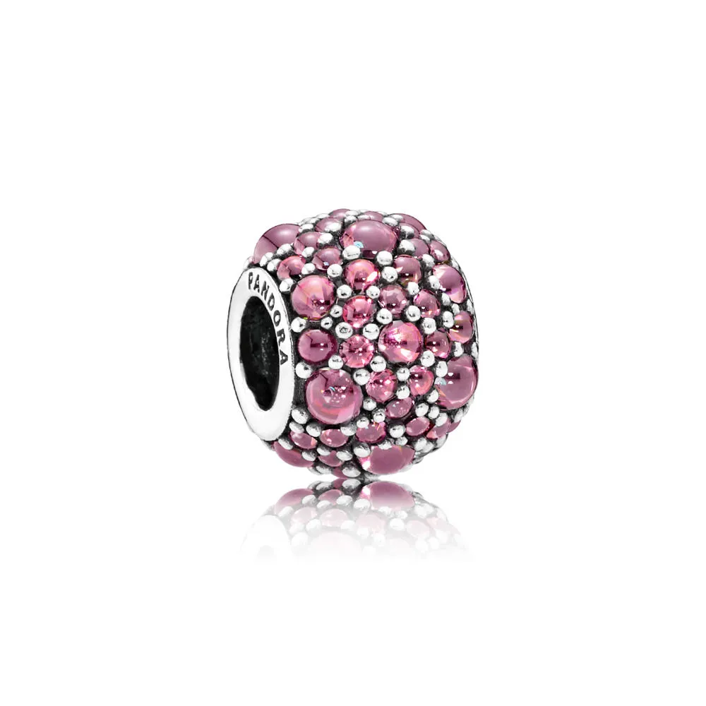 Pandora Honeysuckle Pink Shimmering Droplets Charm - 791755HCZ