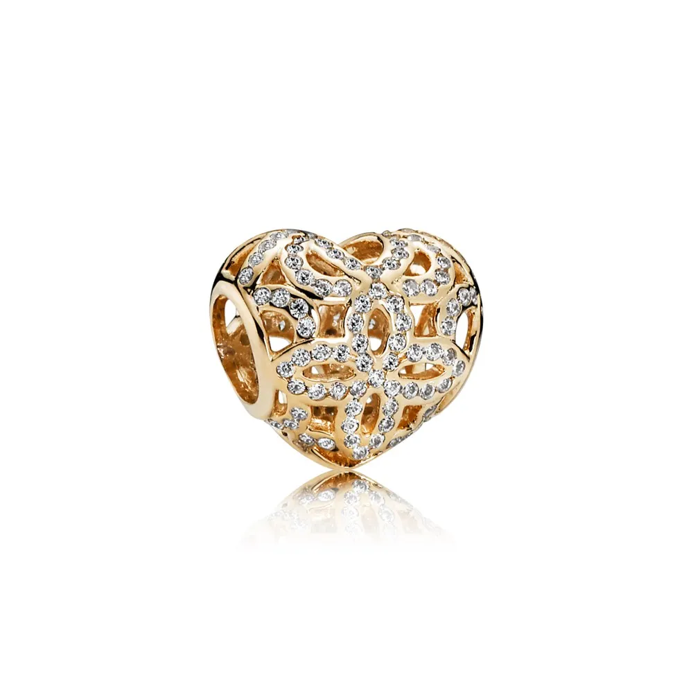 Pandora Kjærlighet og omtanke, flettet Charm - 750837CZ
