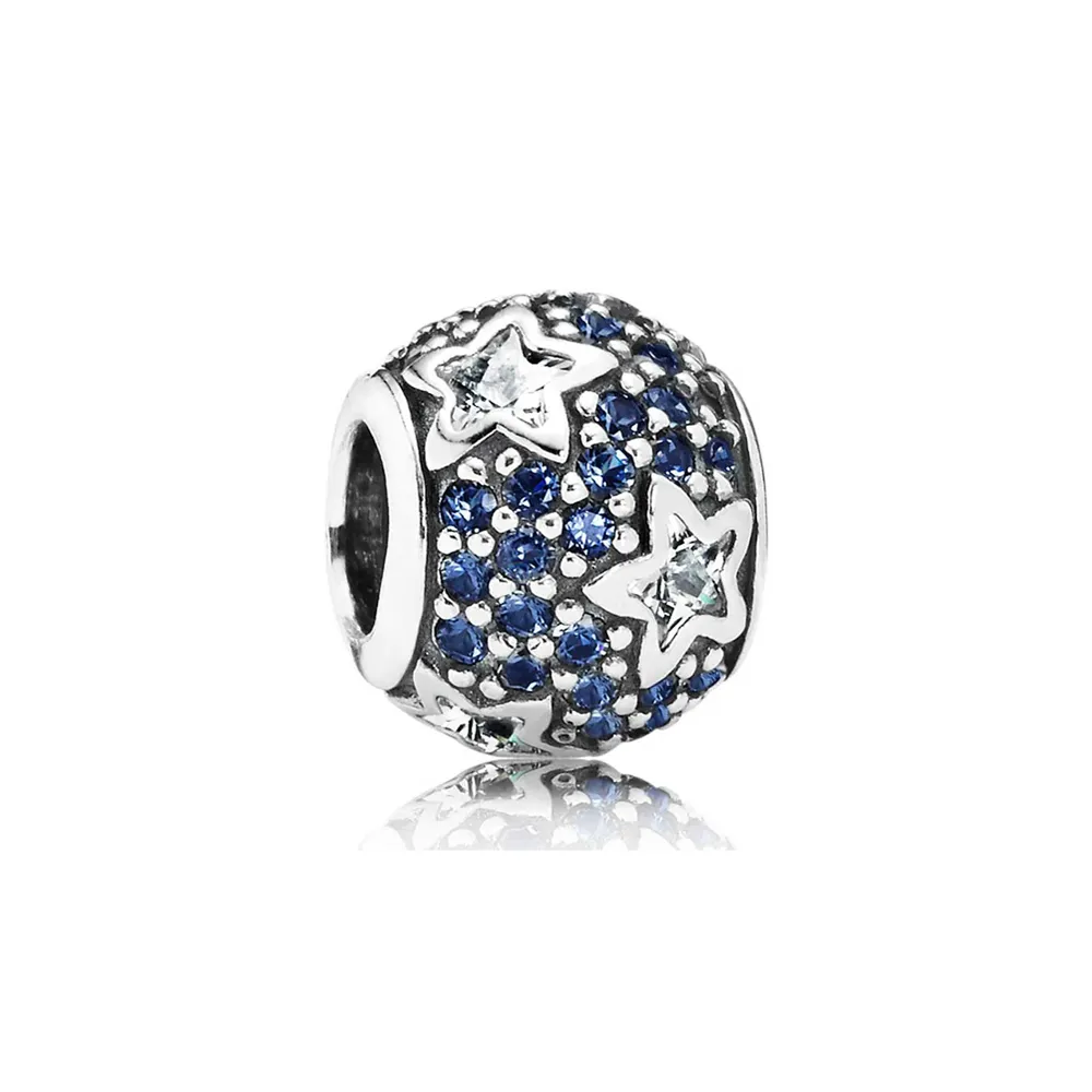 pandora midnight blue follow the stars charm 791382cz
