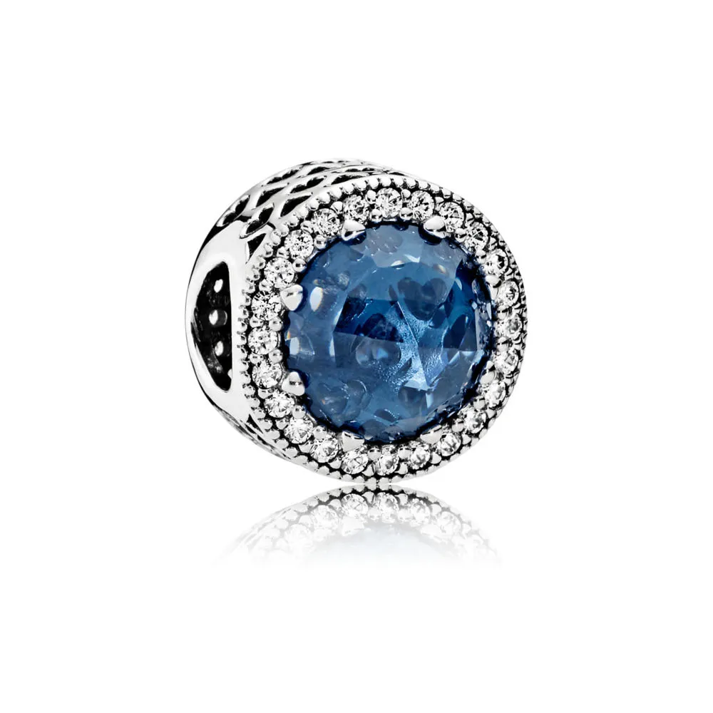 pandora moonlight blue radiant hearts charm 791725nmb