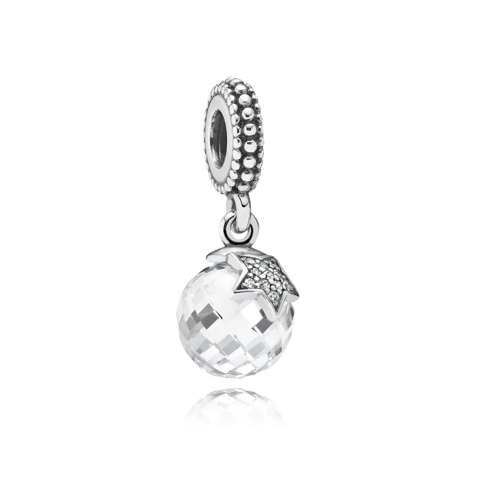 pandora måne og stjerne hengende charm 791392cz