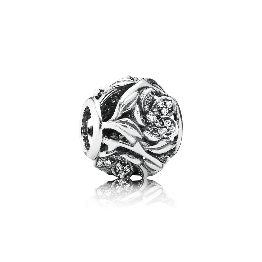 Pandora Pavé Mystic Floral Openwork Charm - 791419CZ
