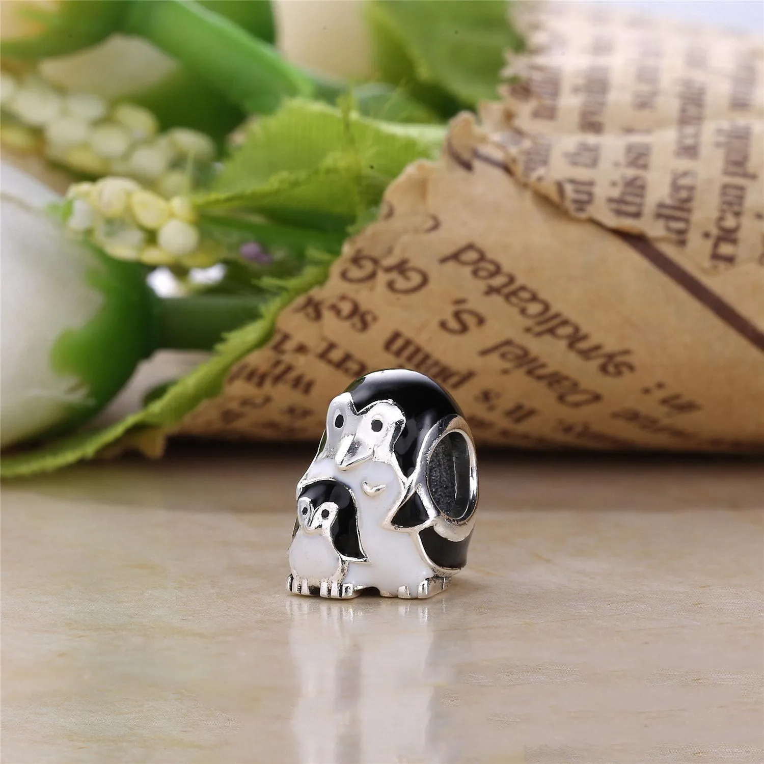 Pandora Pingvinfamilie, charm - 791404EN60