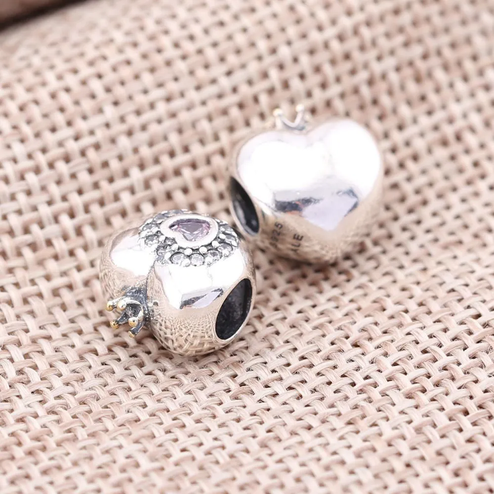 Pandora Pink Princess Heart Charm - 791375PCZ