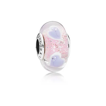 Pandora Plentiful Hearts Glass Charm - 796599CZ