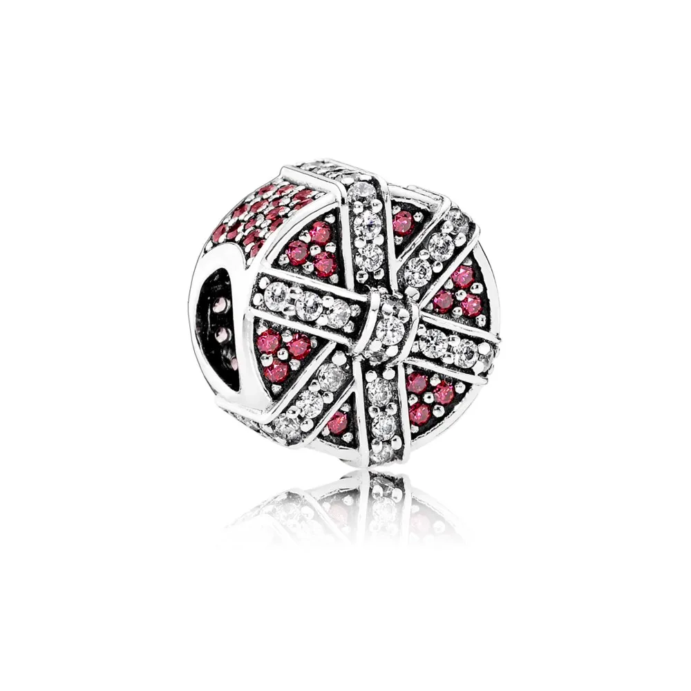 Pandora Red Shimmering Gift Charm - 792006CZR