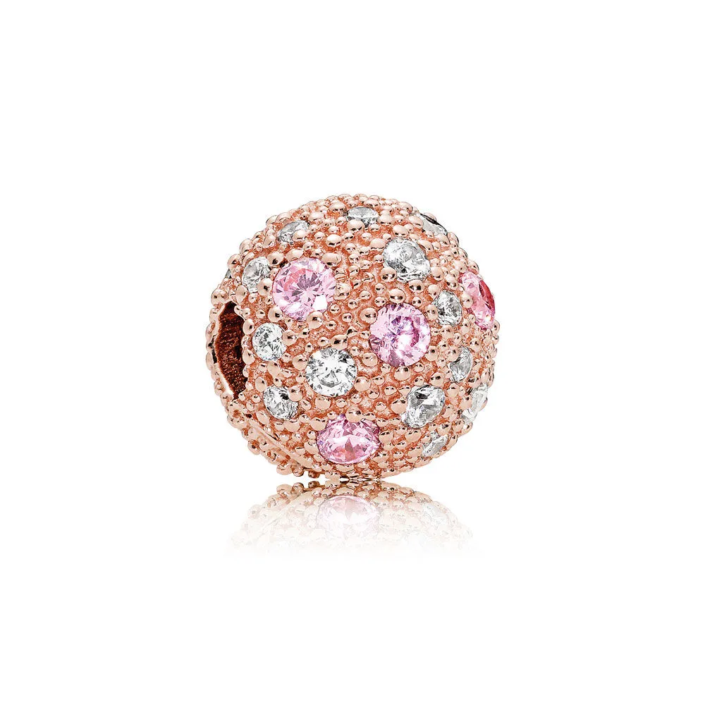 pandora rosa kuletekstur klemmecharm 781286pcz