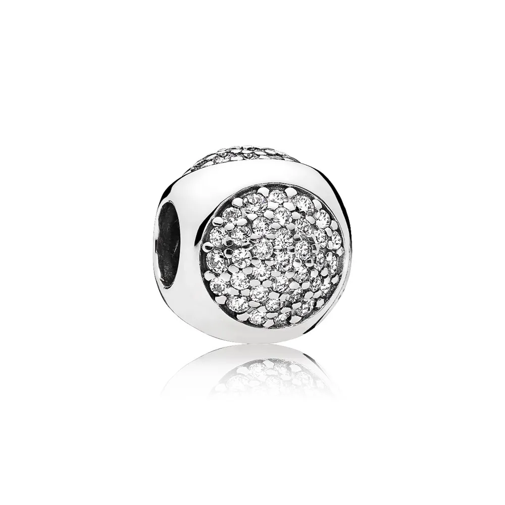 Pandora Silver charm with clear cubic zirconia - 796214CZ