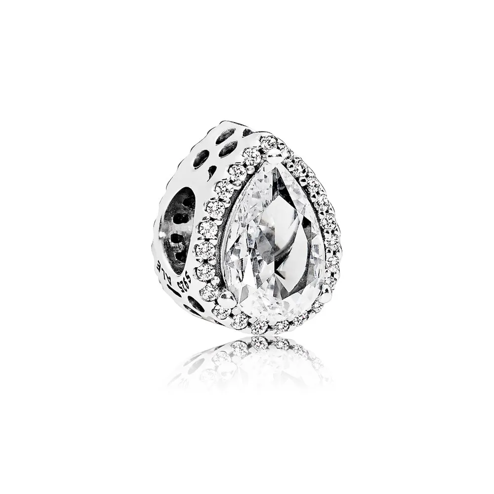 Pandora Silver charm with clear cubic zirconia - 796245CZ