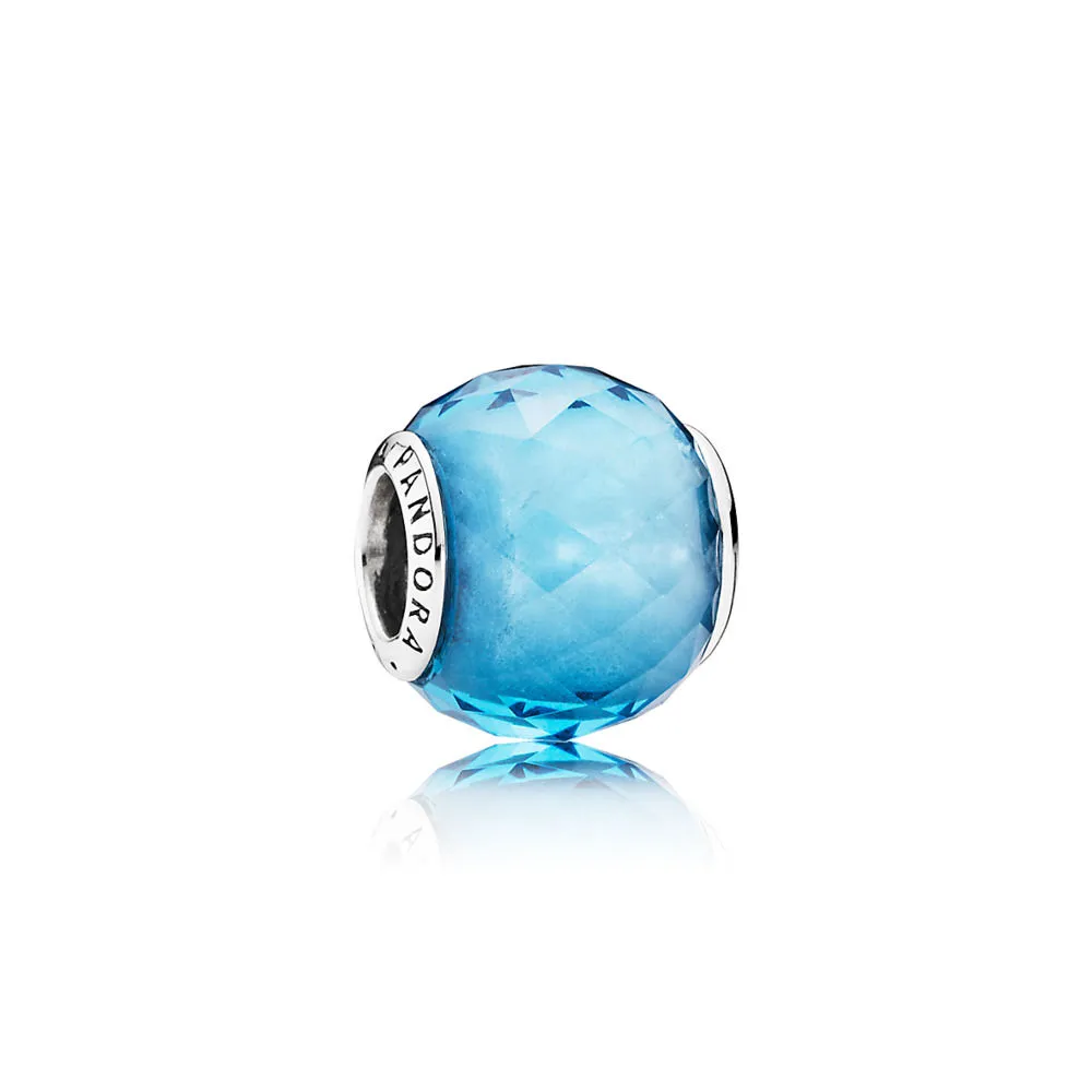 Pandora Sky Blue Geometric Facets Charm - 791722NBS