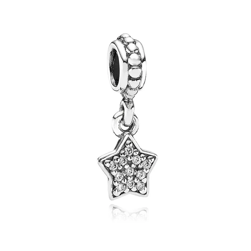 Pandora Stjerne pavé, hengende charm - 791024CZ