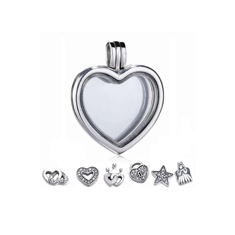 pandora floating heart locket halskjede pj00262 1