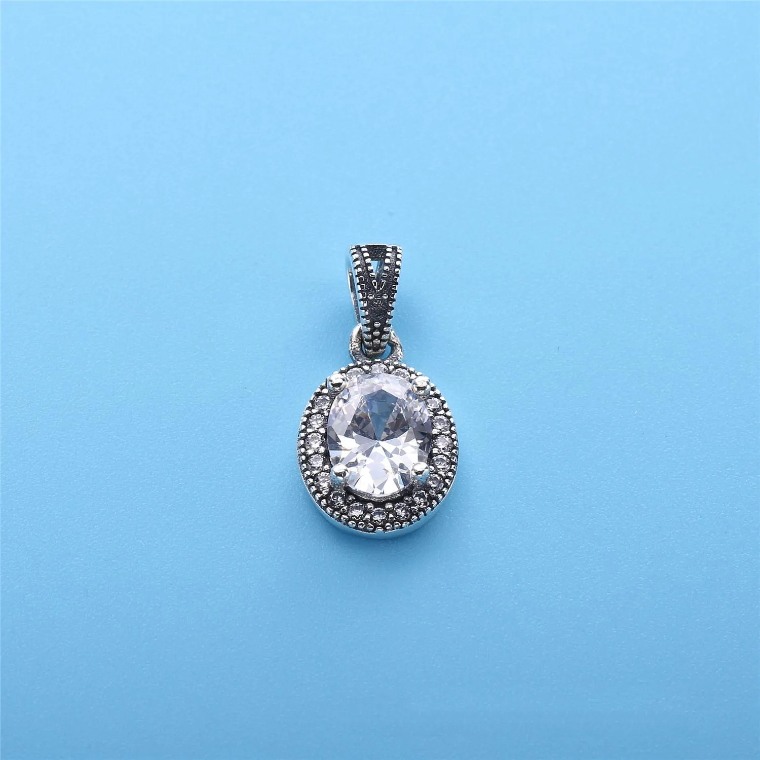 Pandora Silver pendant with clear cubic zirconia - 396246CZ