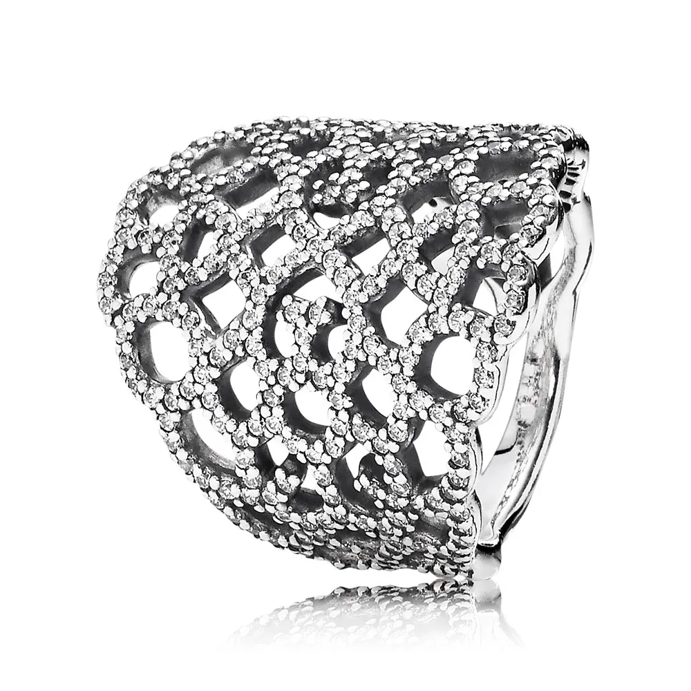 Pandora Lace ring, zirkonia - 190907CZ