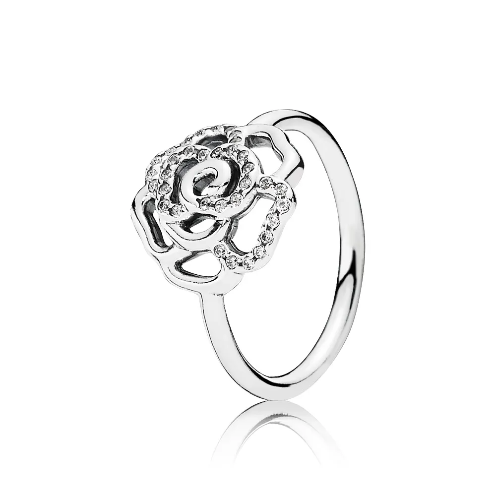 Pandora Skimrende rose, ring - 190949CZ