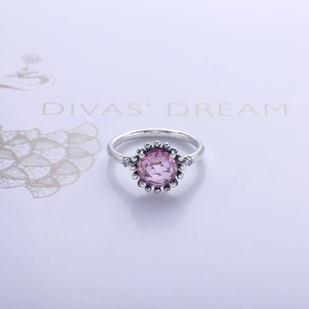 Pandora Sterlingsølvring, lys ametyst - 190850PAM