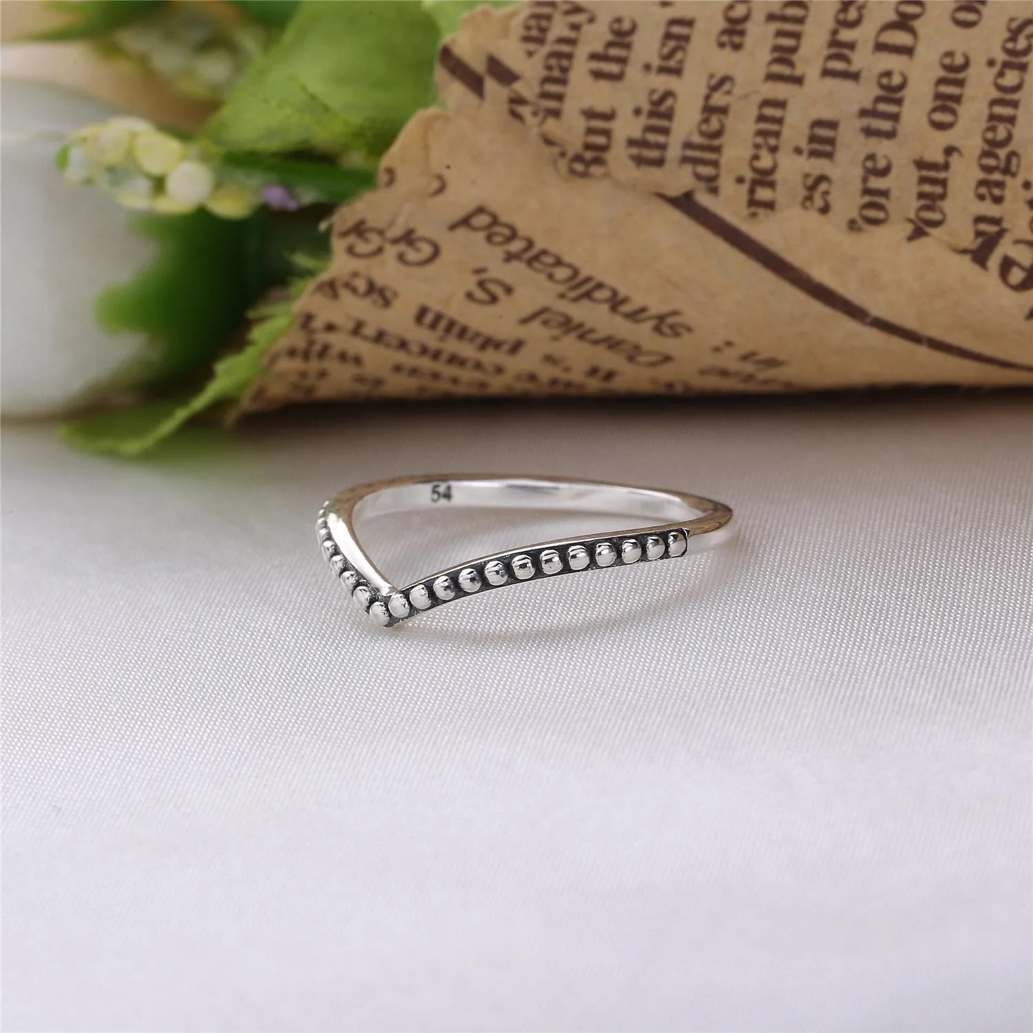 Pandora Wishbone silver ring - 196315