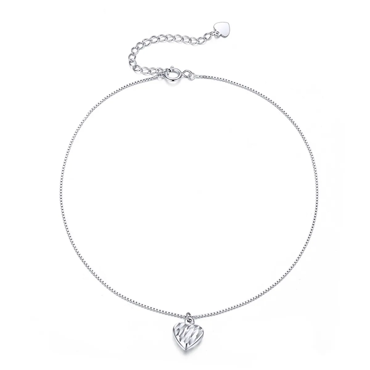 pandora style sølv beautiful love anklet sct013