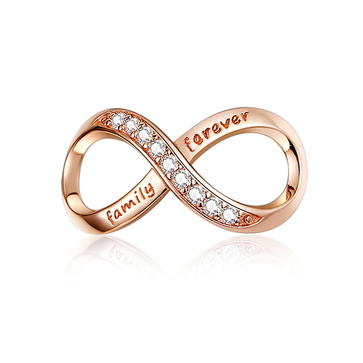 pandora style rose gold infinity charm scc1146 c