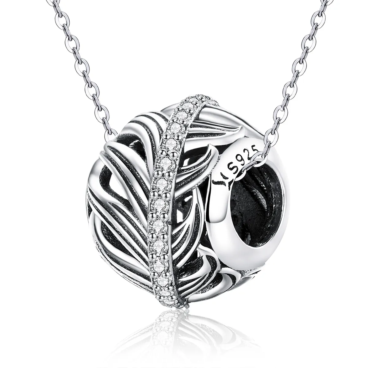 pandora style silver gently love charm scc1065