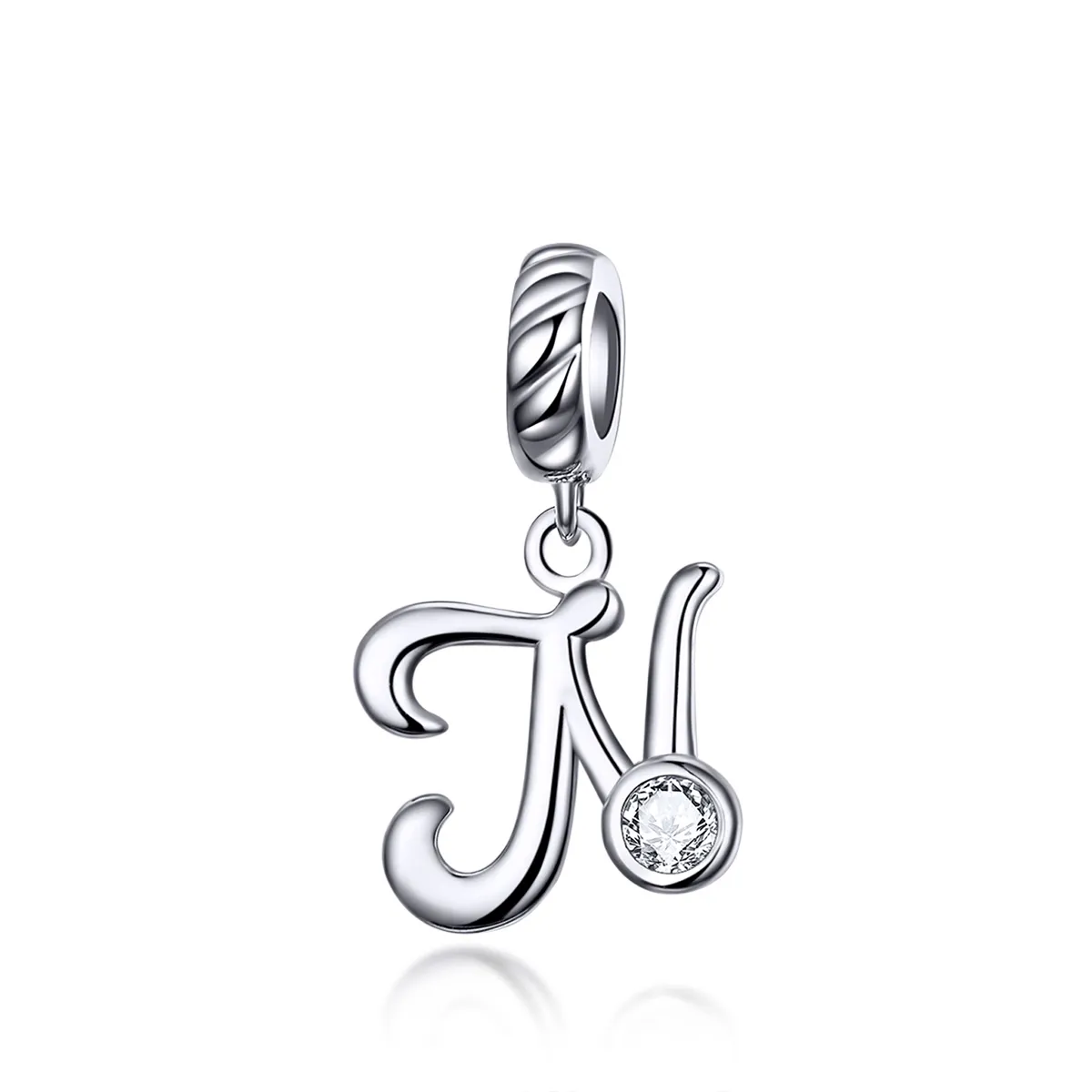 Pandora Style Silver Letter N Dingle - SCC1183-N
