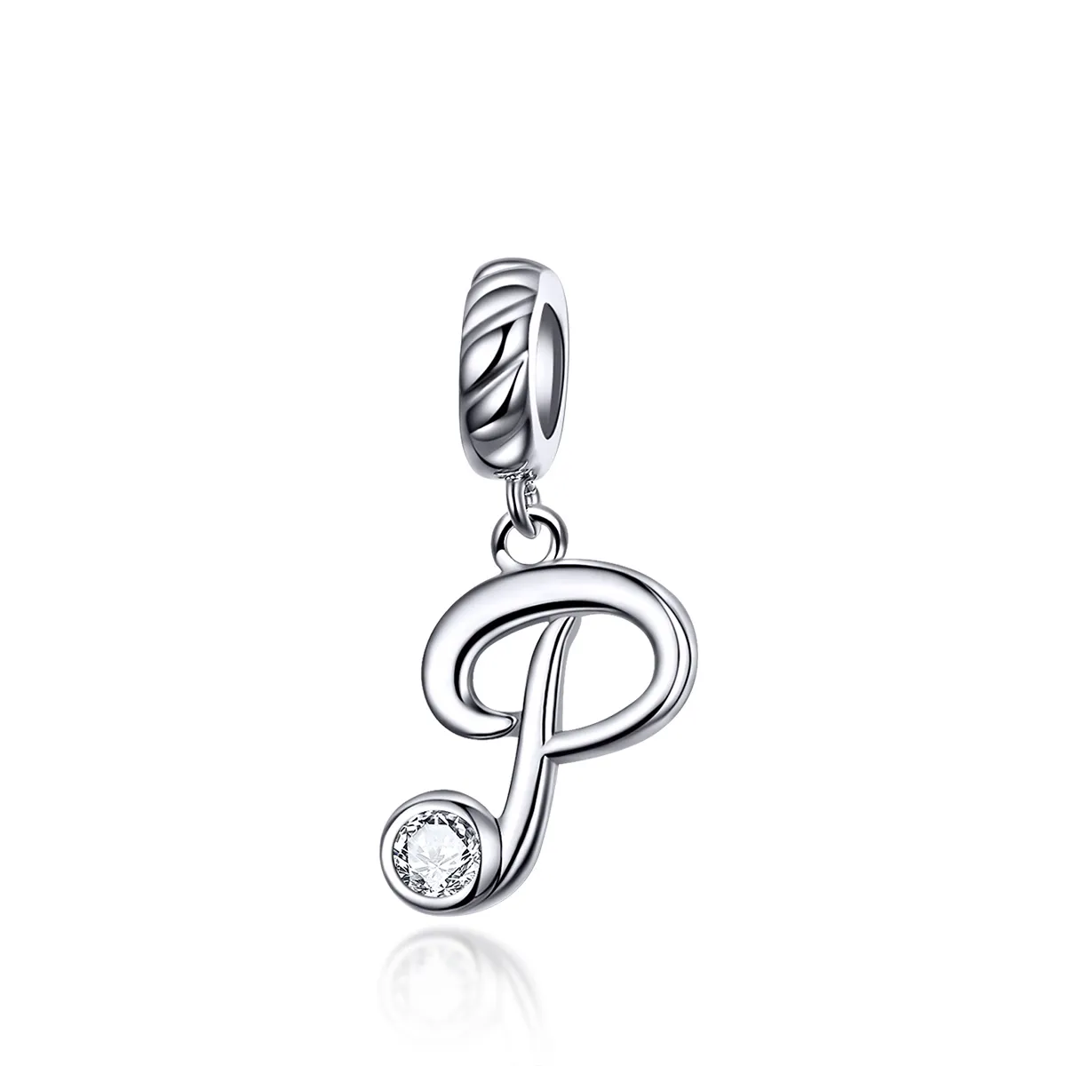 Pandora Style Silver Letter P Dingle - SCC1183-P