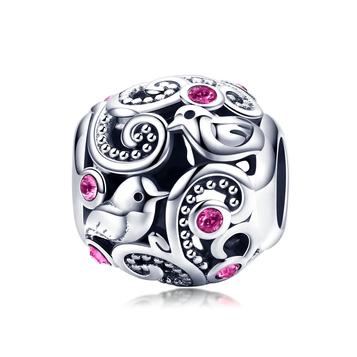 pandora style silver love messenger charm scc1014