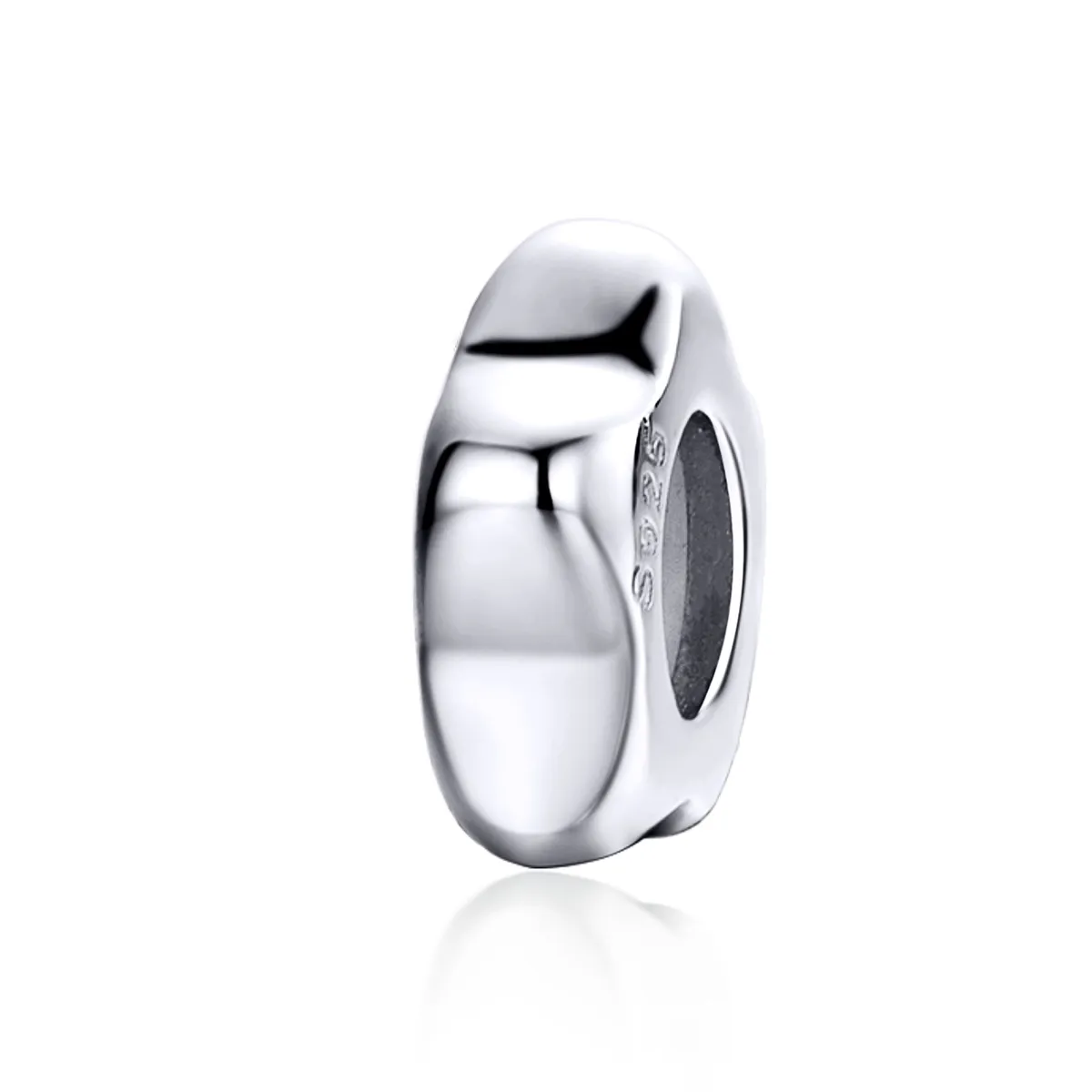 pandora style silver plomme blossom spacer scc1168