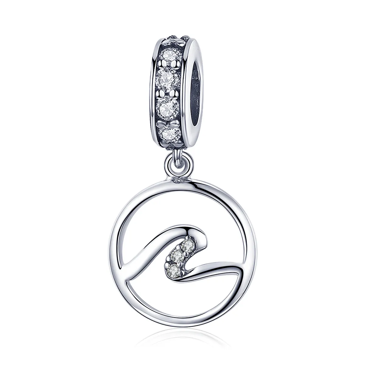 pandora style silver waves dangle scc1031