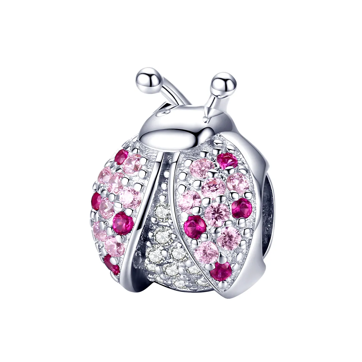 pandora style sølv ladybug charm scc1120