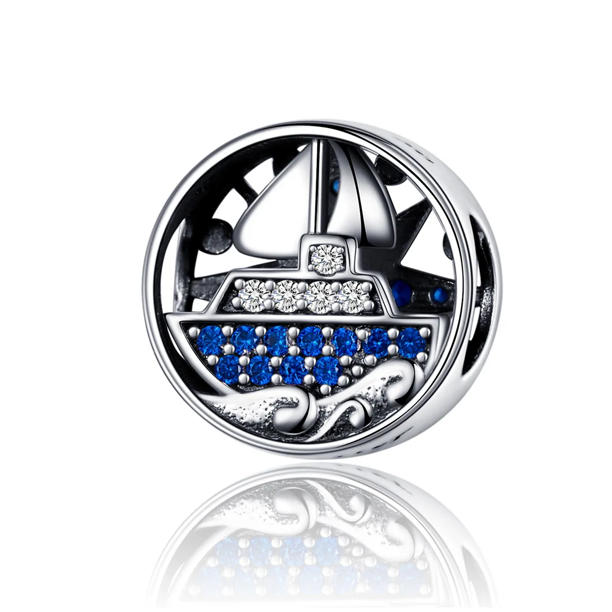 pandora style sølv nautical travel charm scc1197