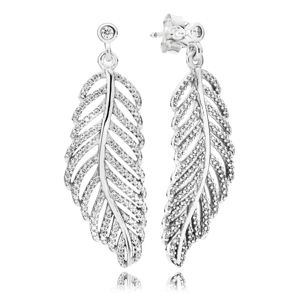 pandora shimmering feathers 290584cz
