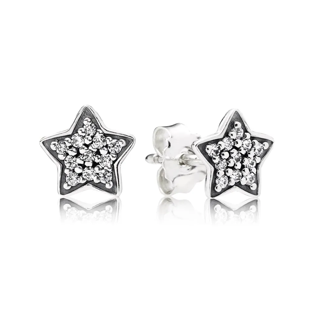 pandora stjerne øredobber kubisk zirkonia 290546cz