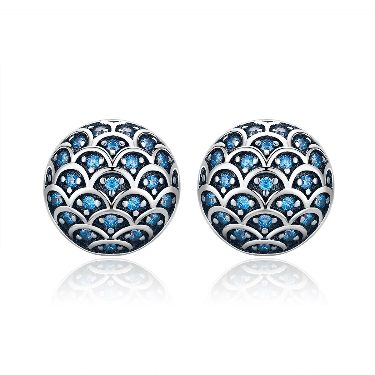 pandora style silver legend of the sea ørepynt sce239