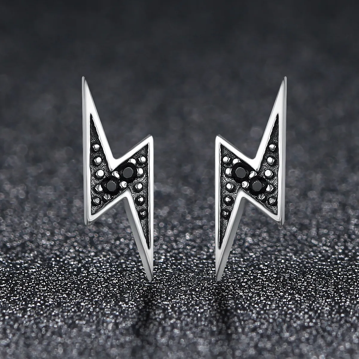 Pandora Style Silver Lightning øredobber - SCE156