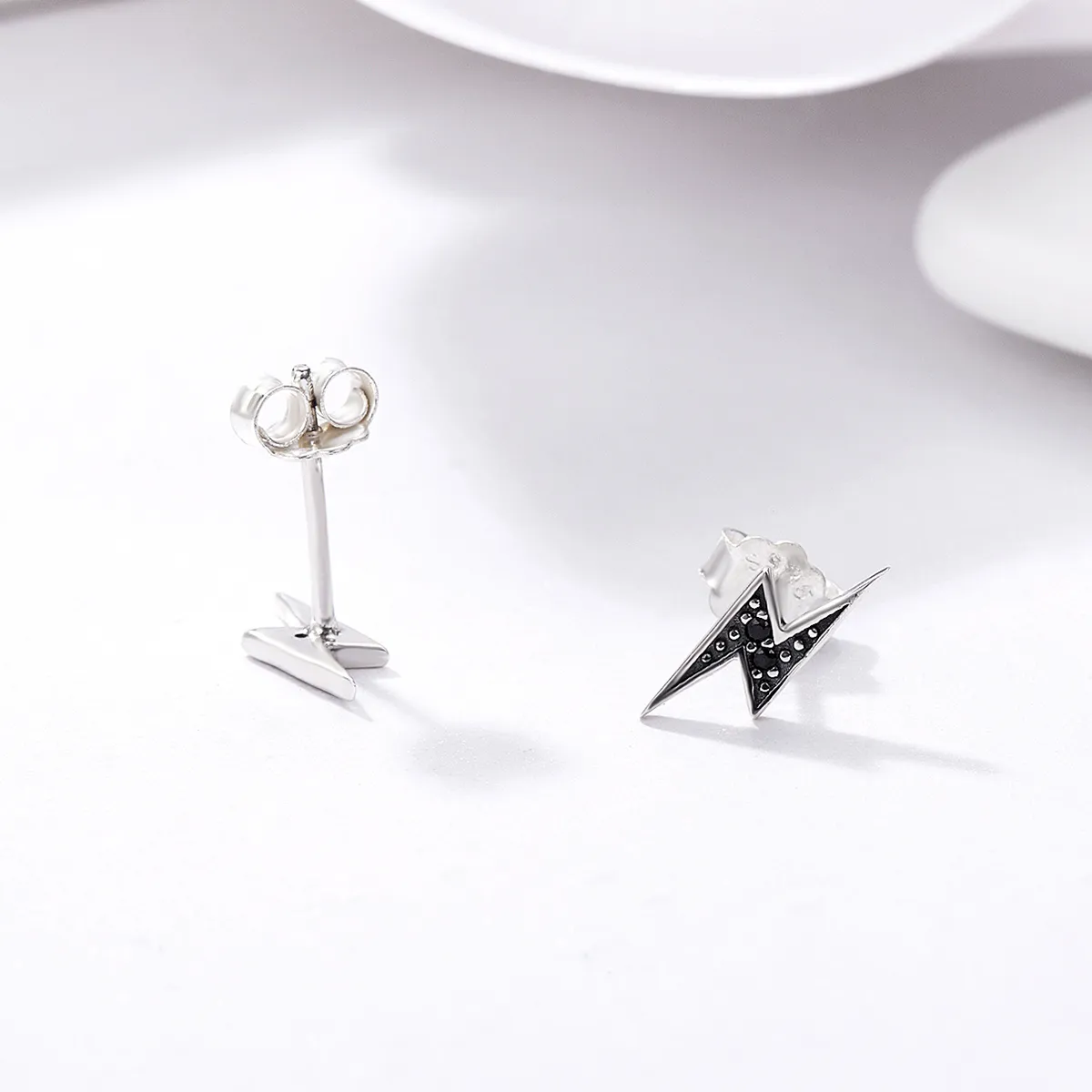 Pandora Style Silver Lightning øredobber - SCE156
